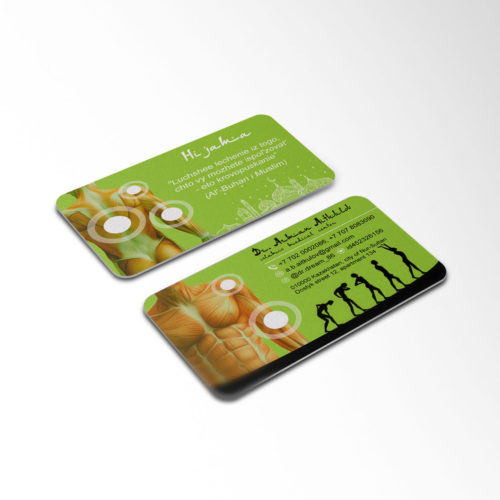 Дизайн двухсторонней визитки для медицинского центра в Астане